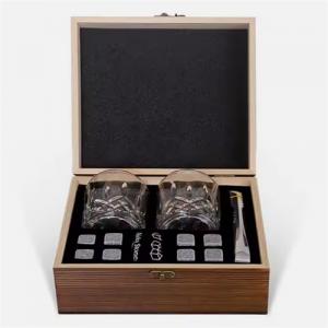 Hot sale whiskey glass set with wooden box